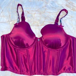 VS DREAM ANGELS Bejeweled Strap Satin Corset Top 34B